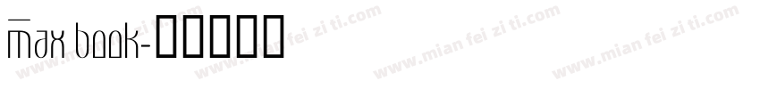 Max book字体转换